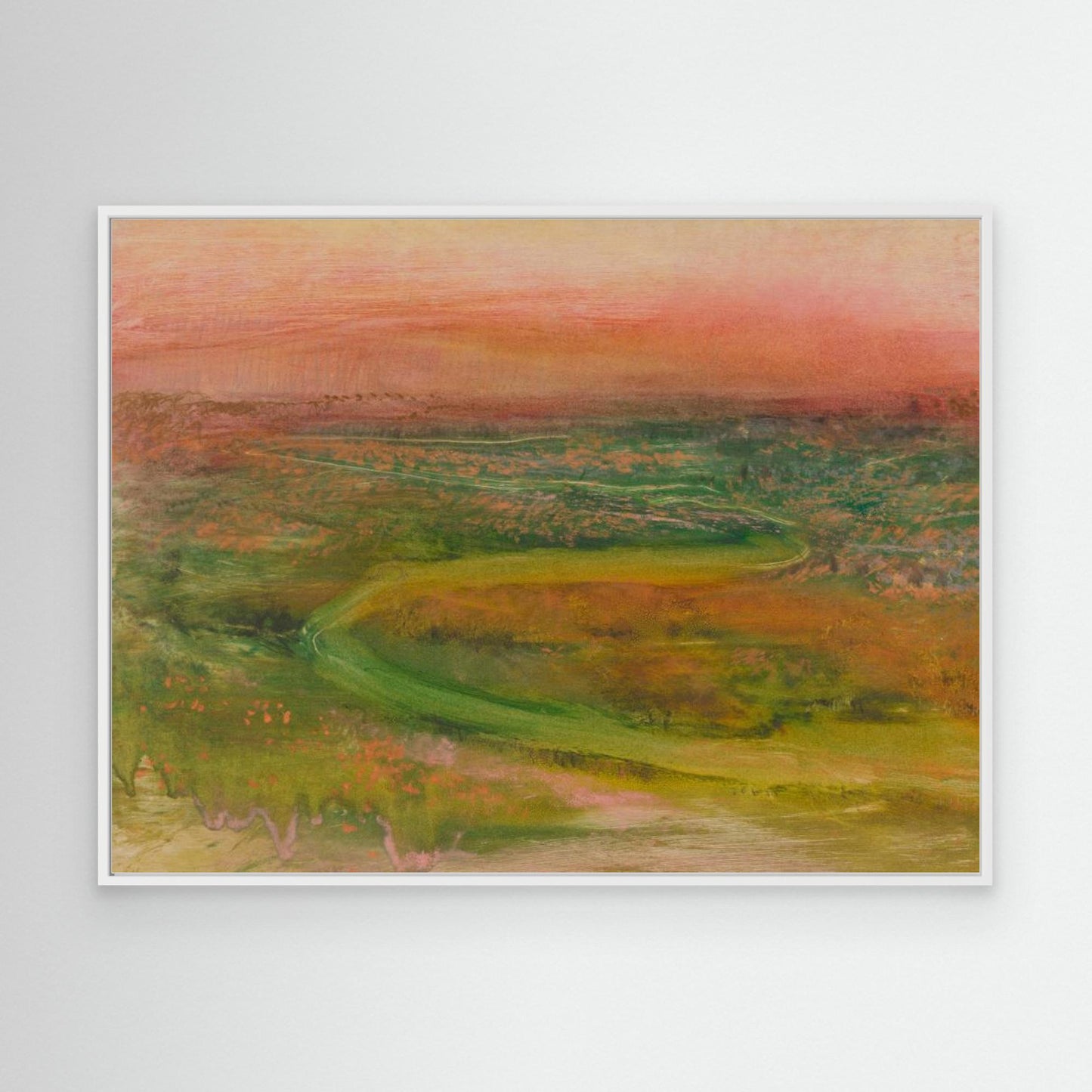 S Shaped Path In an Abstracted Landscape by Pictufy