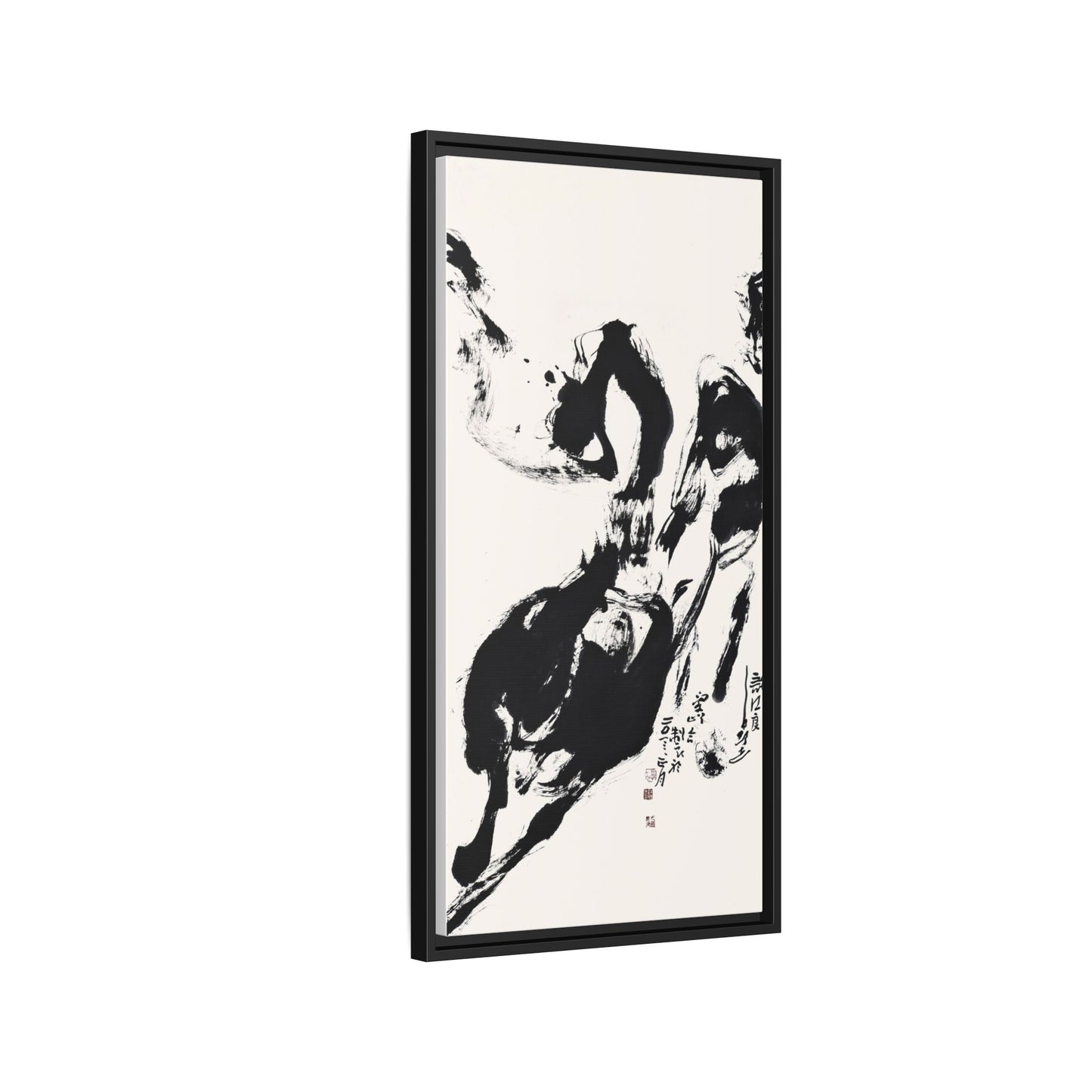 Abstract Framed Canvas Print – Multi-Color Art for Contemporary Spaces