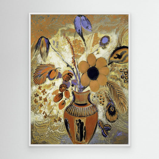 Etruscan Vase With Flowers by Pictufy