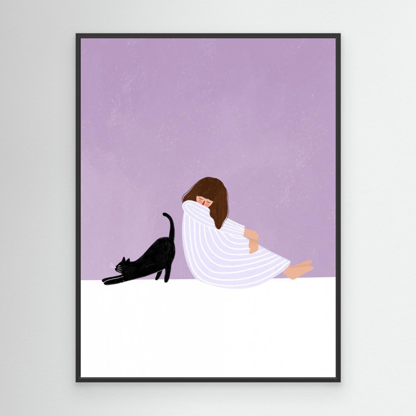 Girl and Cat by Bea Müller