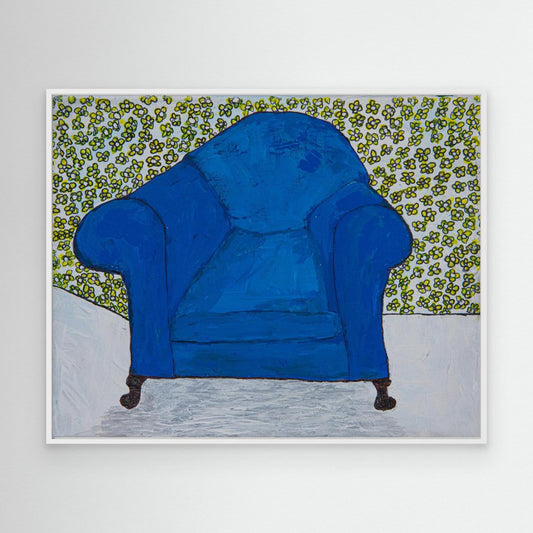 Blue Velvet Chair by Dale Hefer &Amp; Family