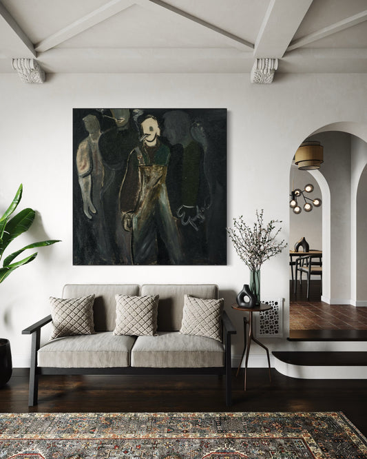 Men of the Line - Canvas Print