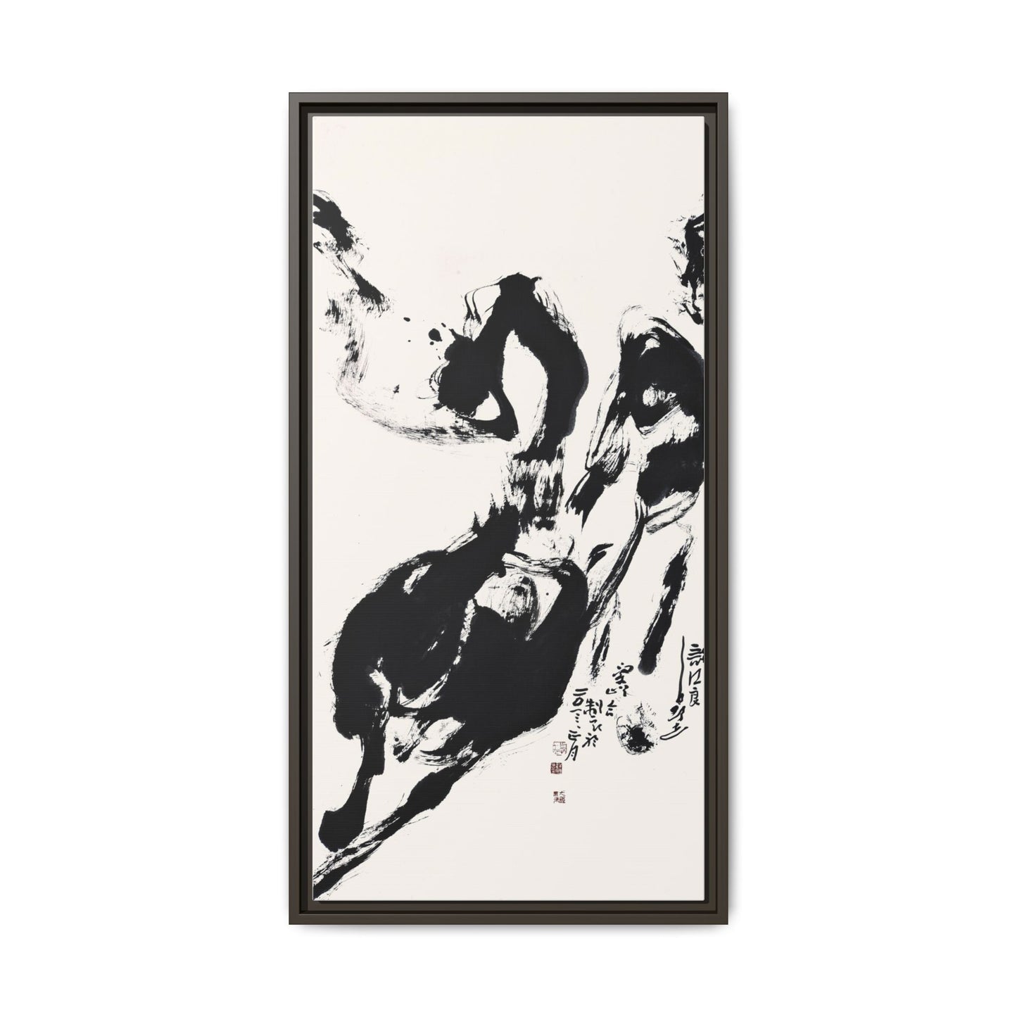 Abstract Framed Canvas Print – Multi-Color Art for Contemporary Spaces