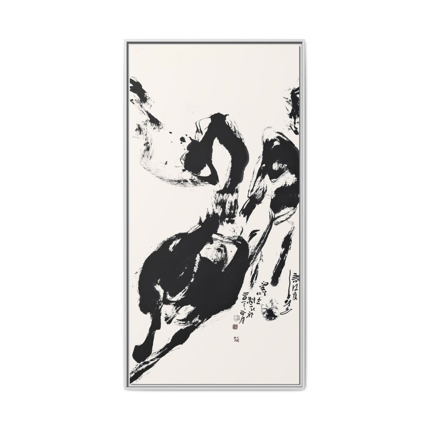 Abstract Framed Canvas Print – Multi-Color Art for Contemporary Spaces