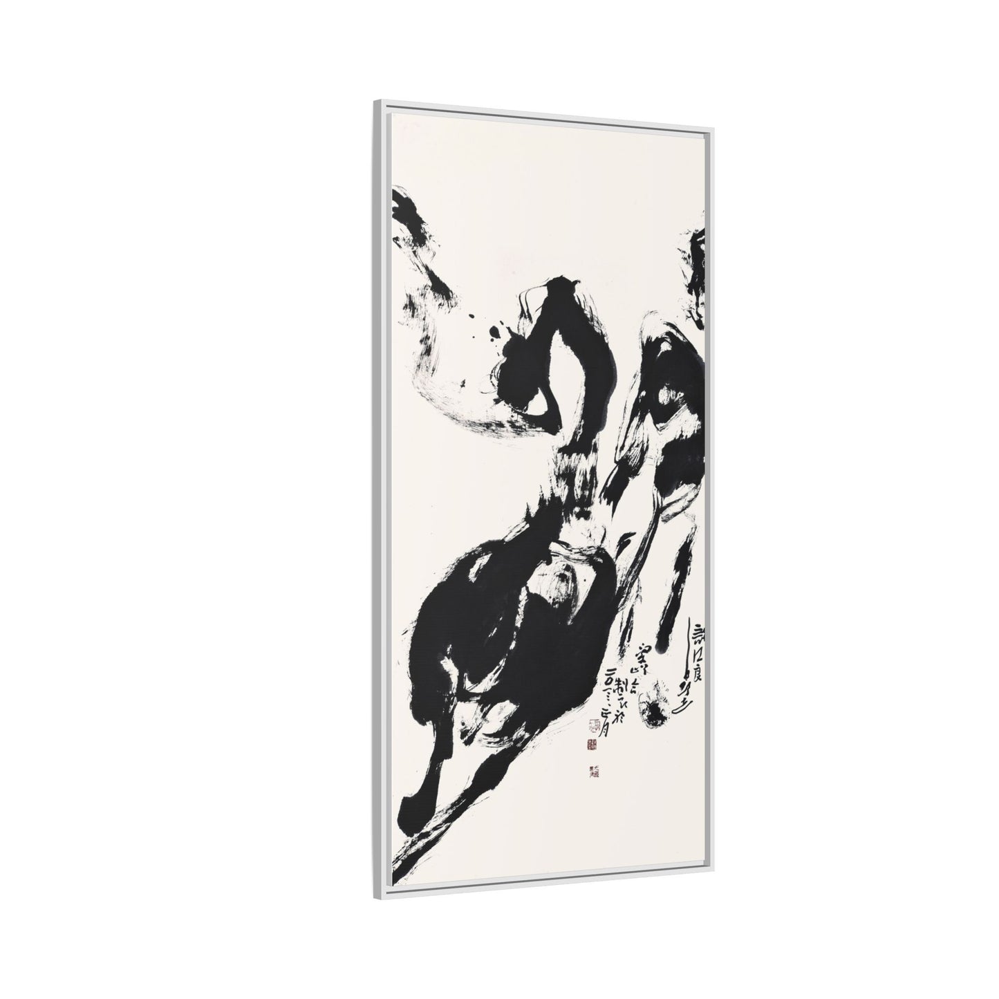 Abstract Framed Canvas Print – Multi-Color Art for Contemporary Spaces