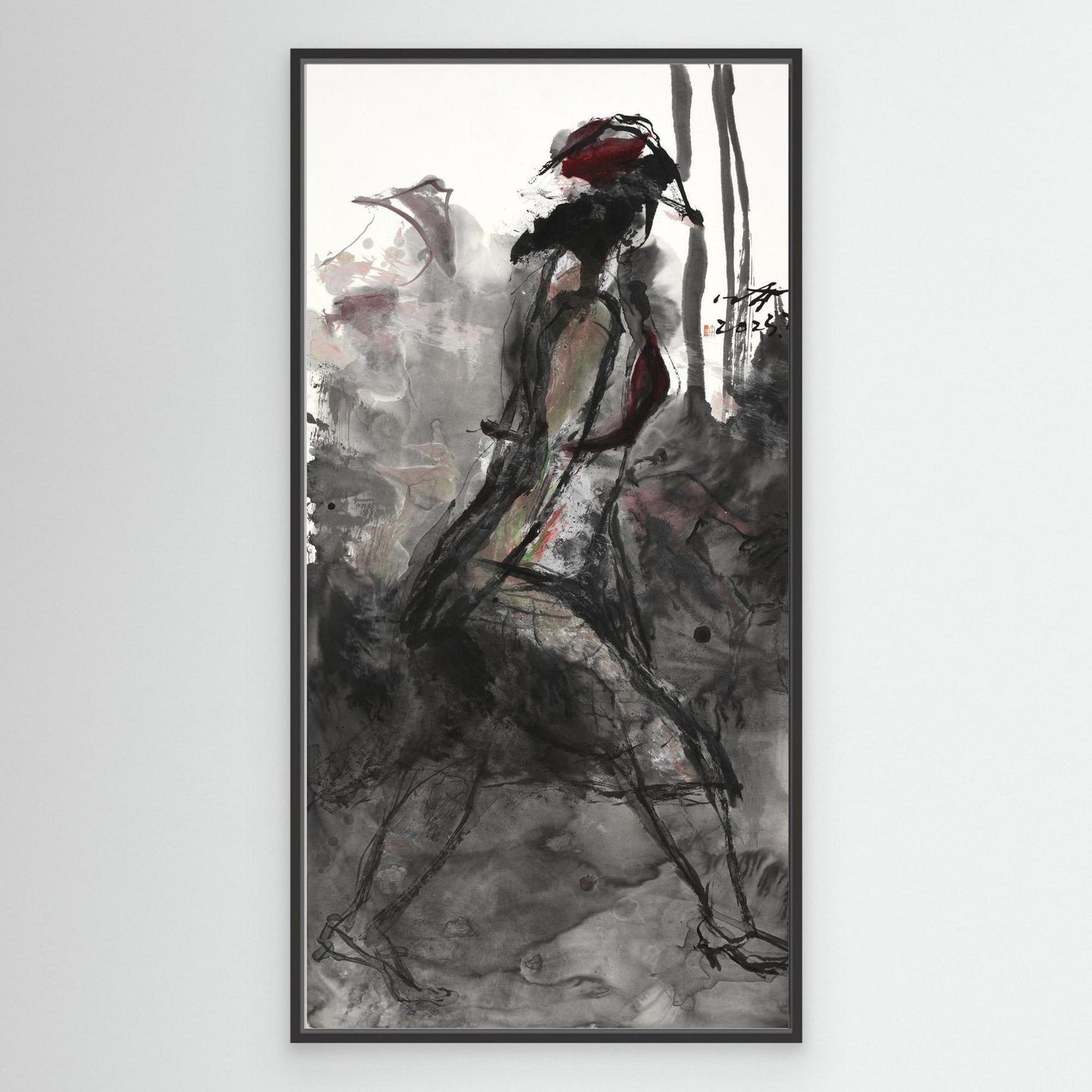 Stride Through the Mist - Canvas Print