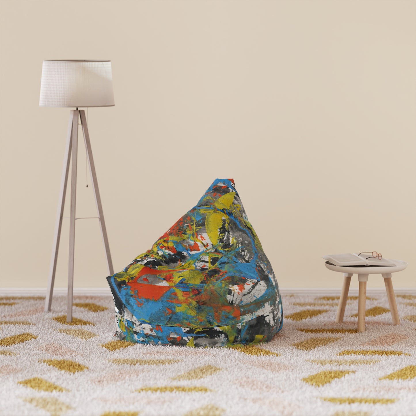 Vibrant Art Bean Bag Chair Cover