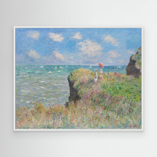 Cliff Walk At Pourville (1882) By Claude Monet. by Pictufy
