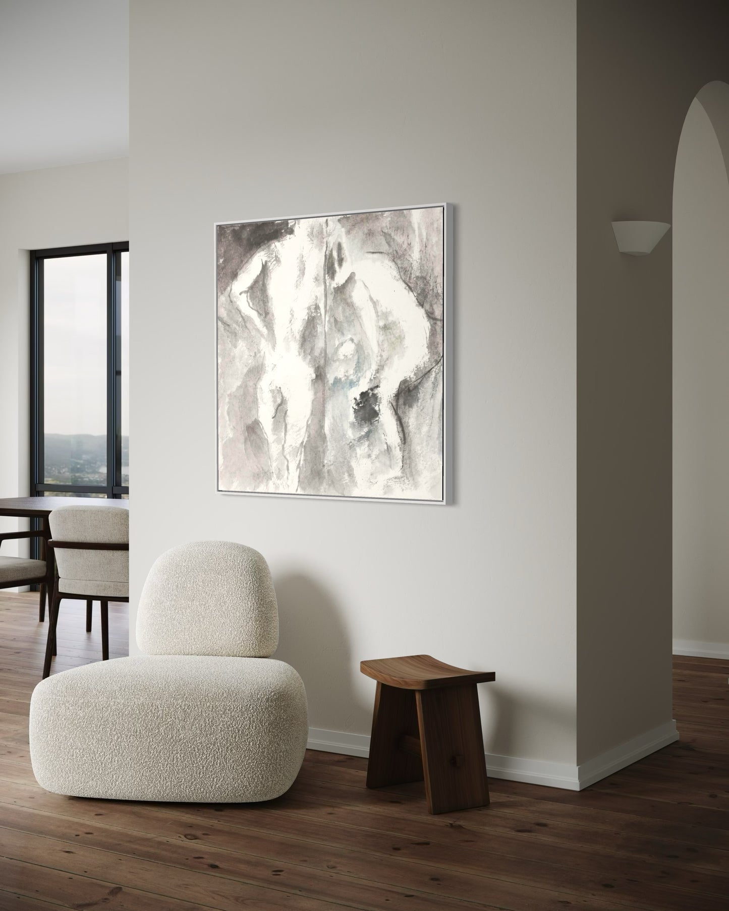 October Reflections on the Clear River - Canvas Print