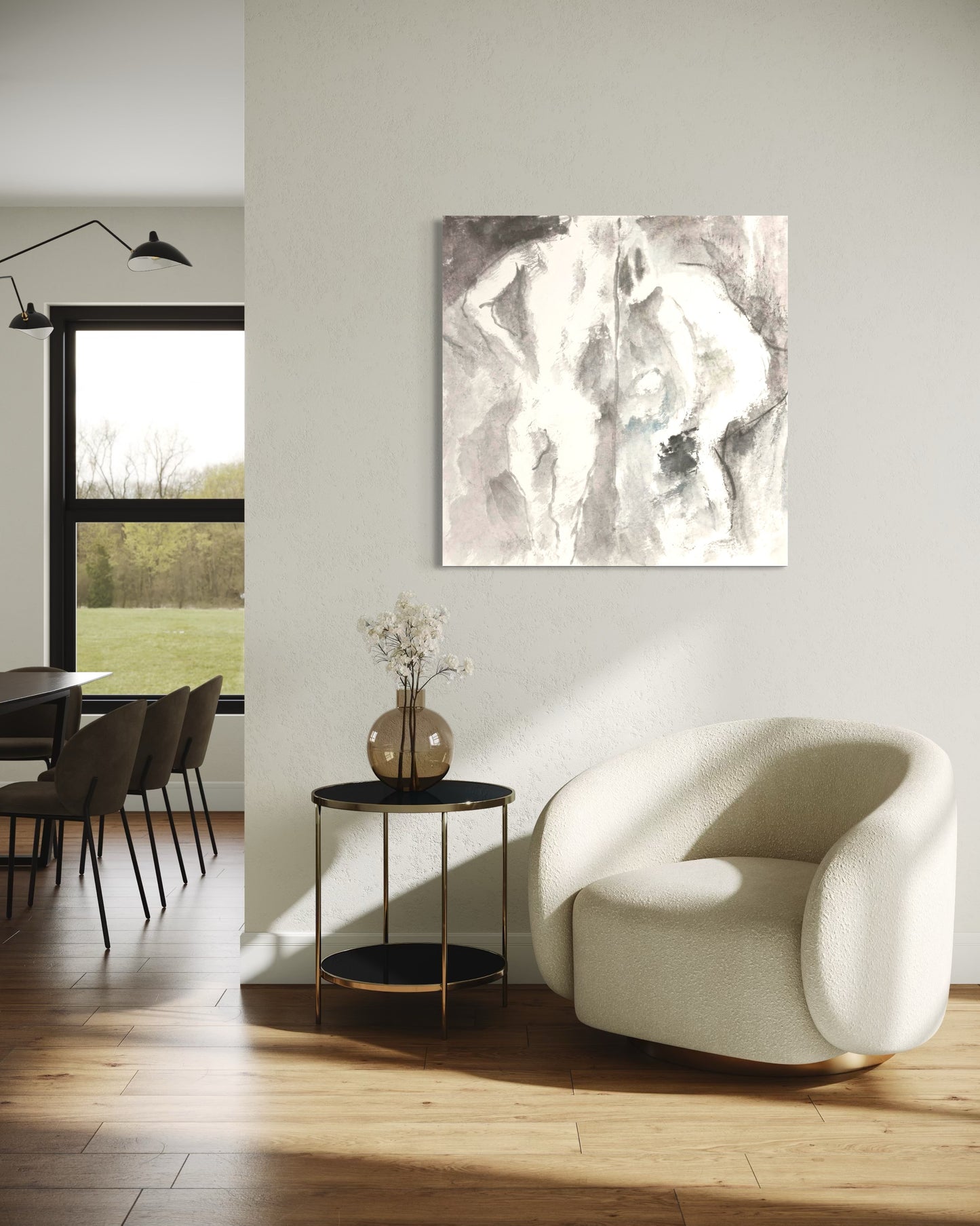 October Reflections on the Clear River - Canvas Print