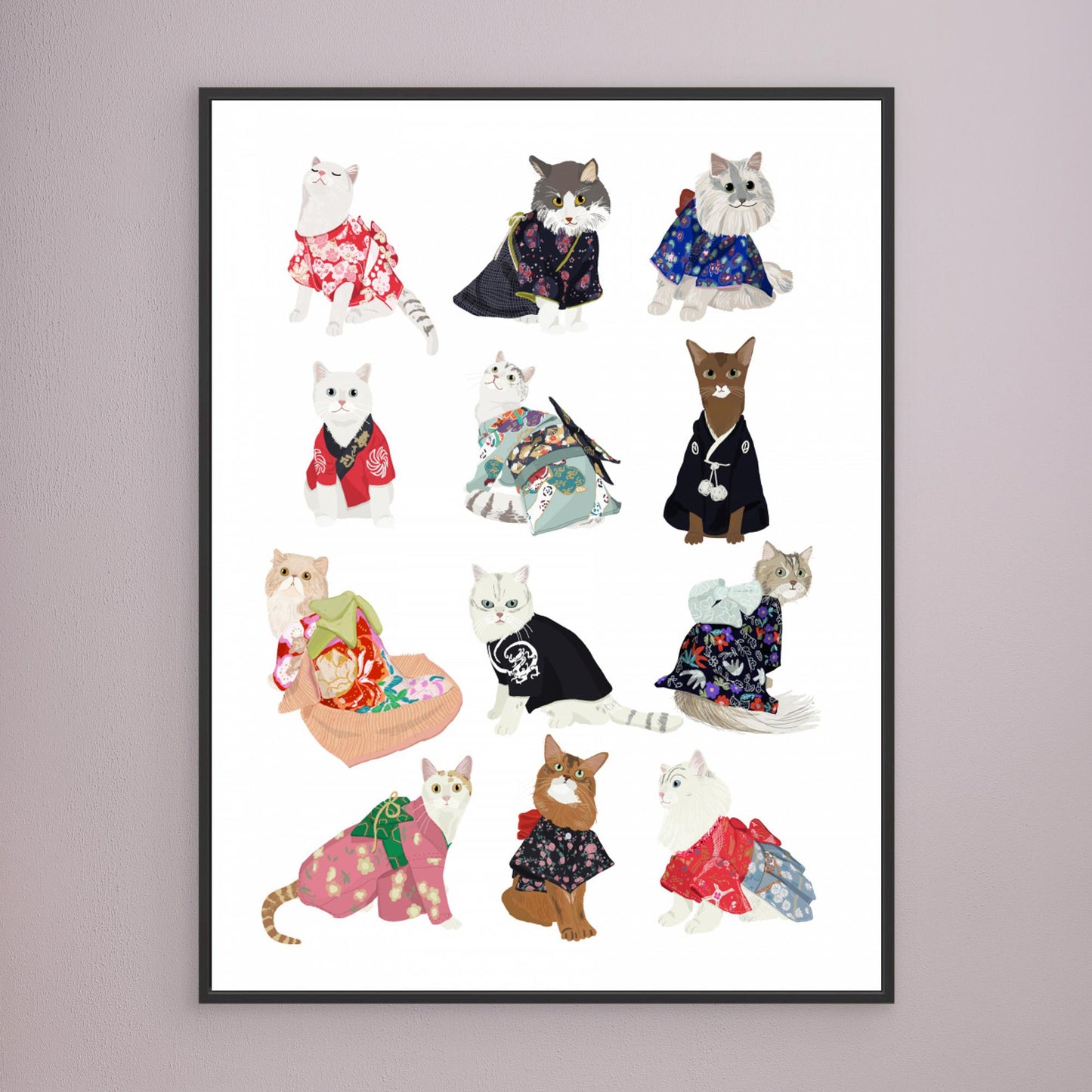 Cat In Kimono by Hanna Melin