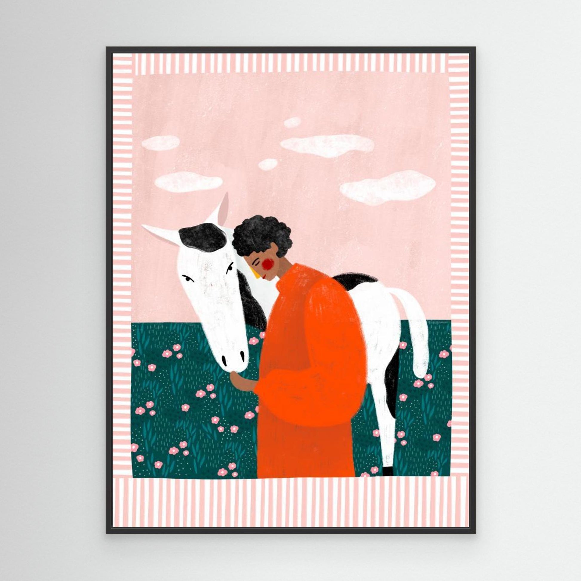 Girl and Horse by Bea Müller