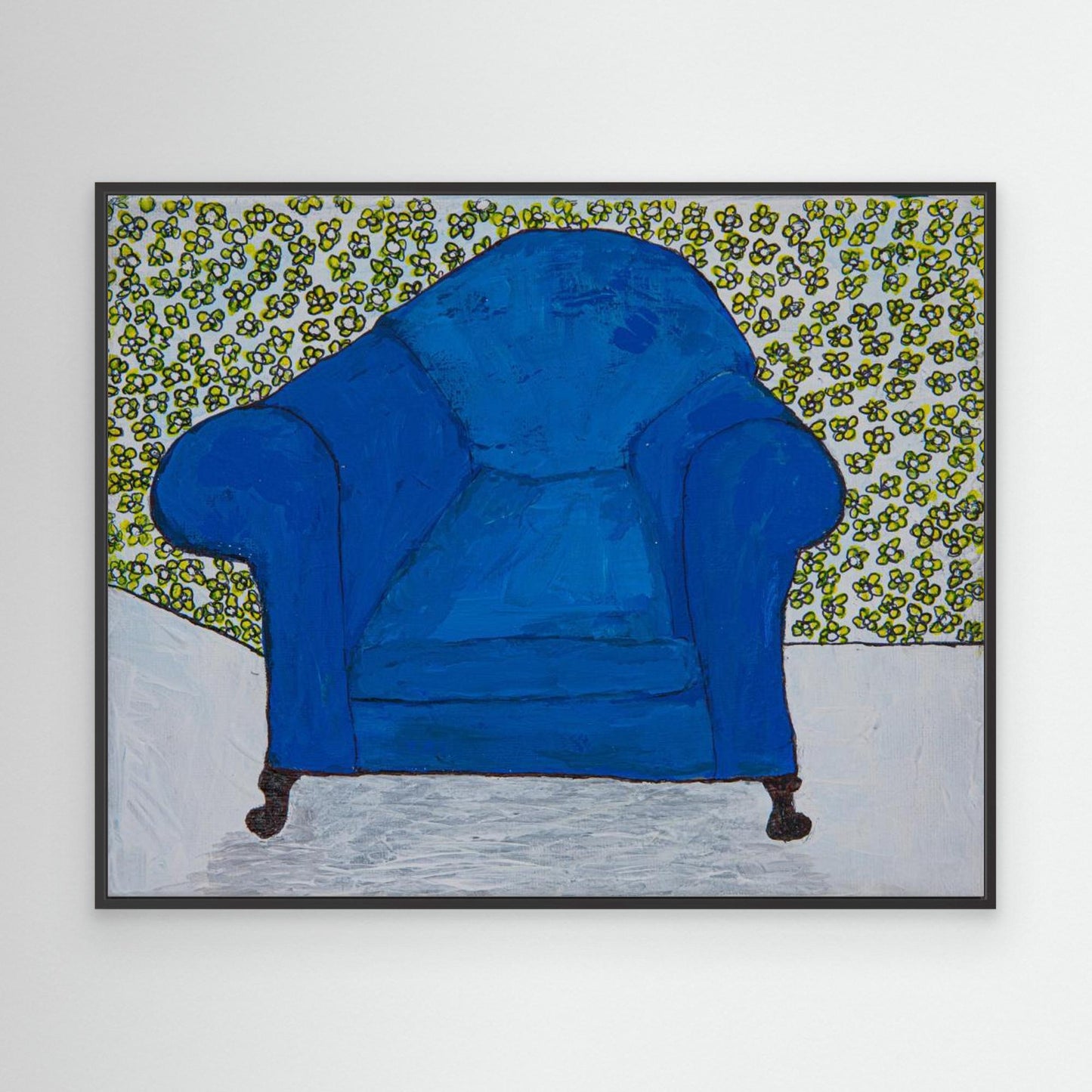 Blue Velvet Chair by Dale Hefer &Amp; Family