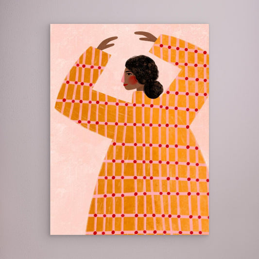 The Woman With the Checked Dress by Bea Müller