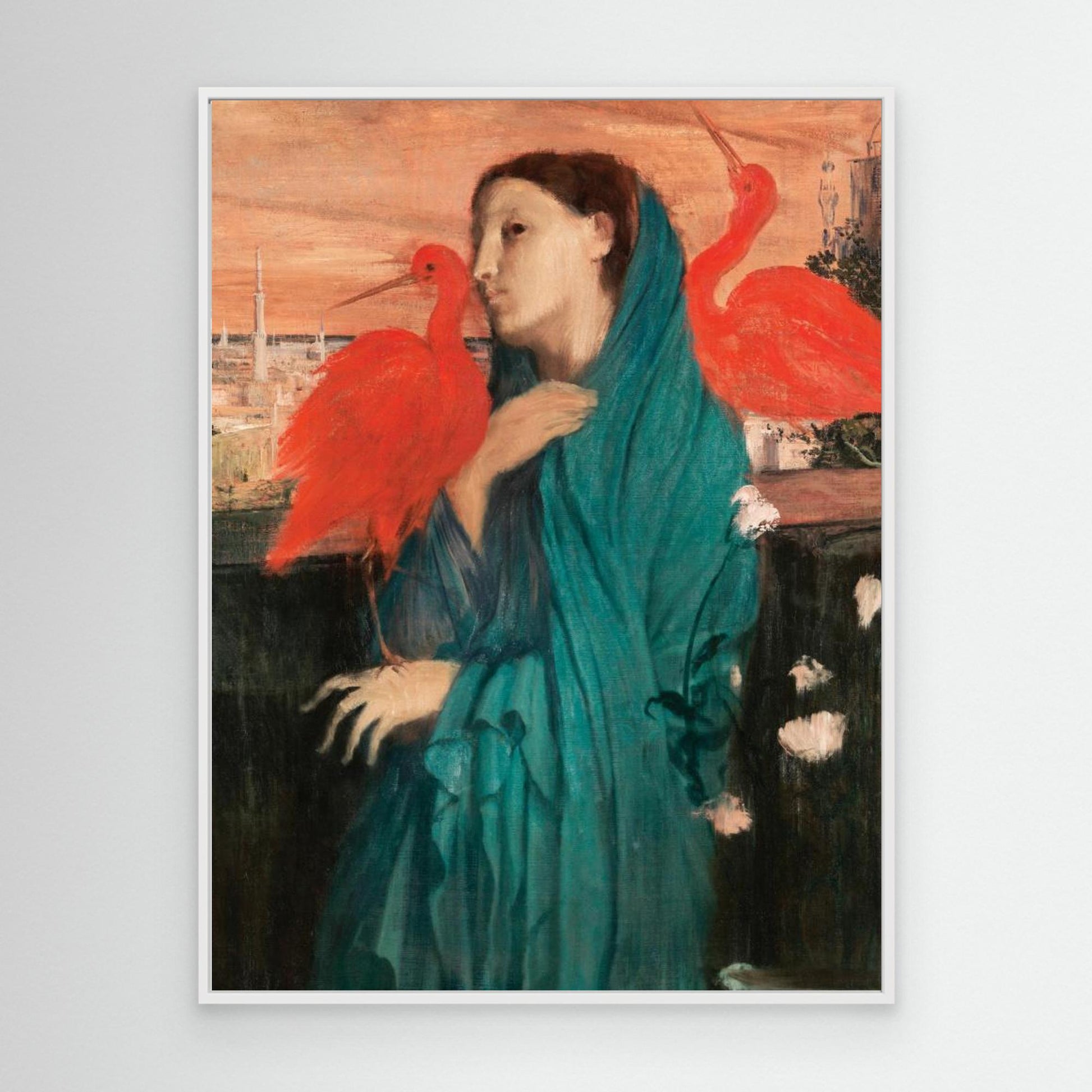 Young Woman With Ibis by Pictufy