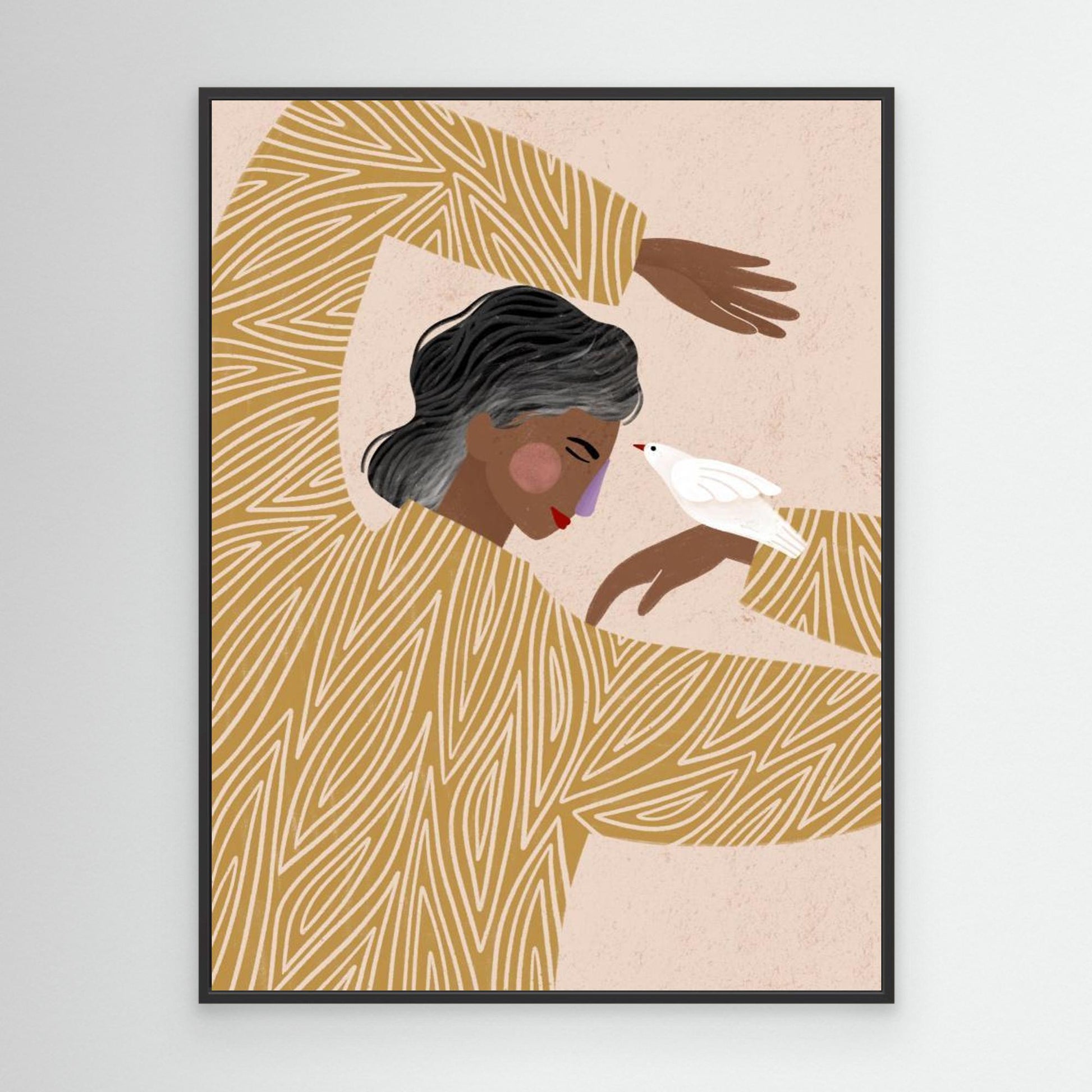 The Woman With He Bird by Bea Müller