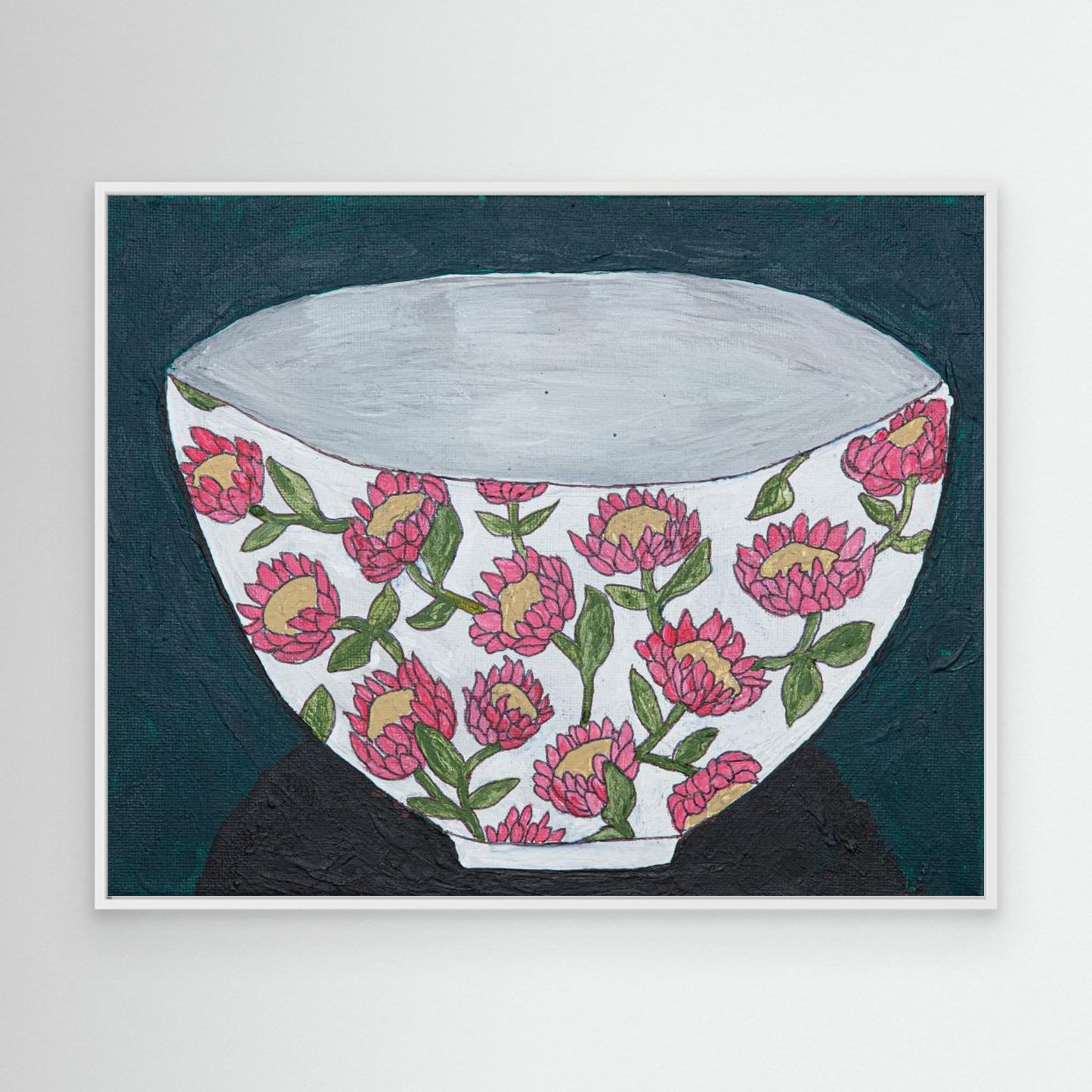Pink Protea Bowl by Dale Hefer &Amp; Family