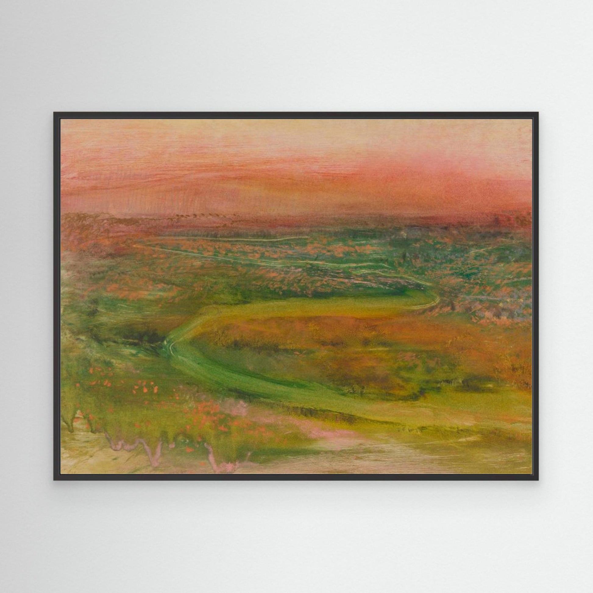 S Shaped Path In an Abstracted Landscape by Pictufy