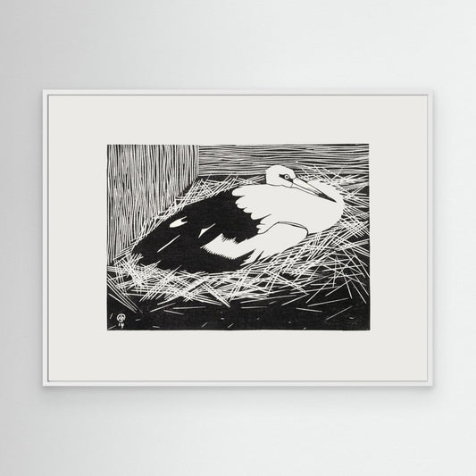 White Maguar Stork by Pictufy