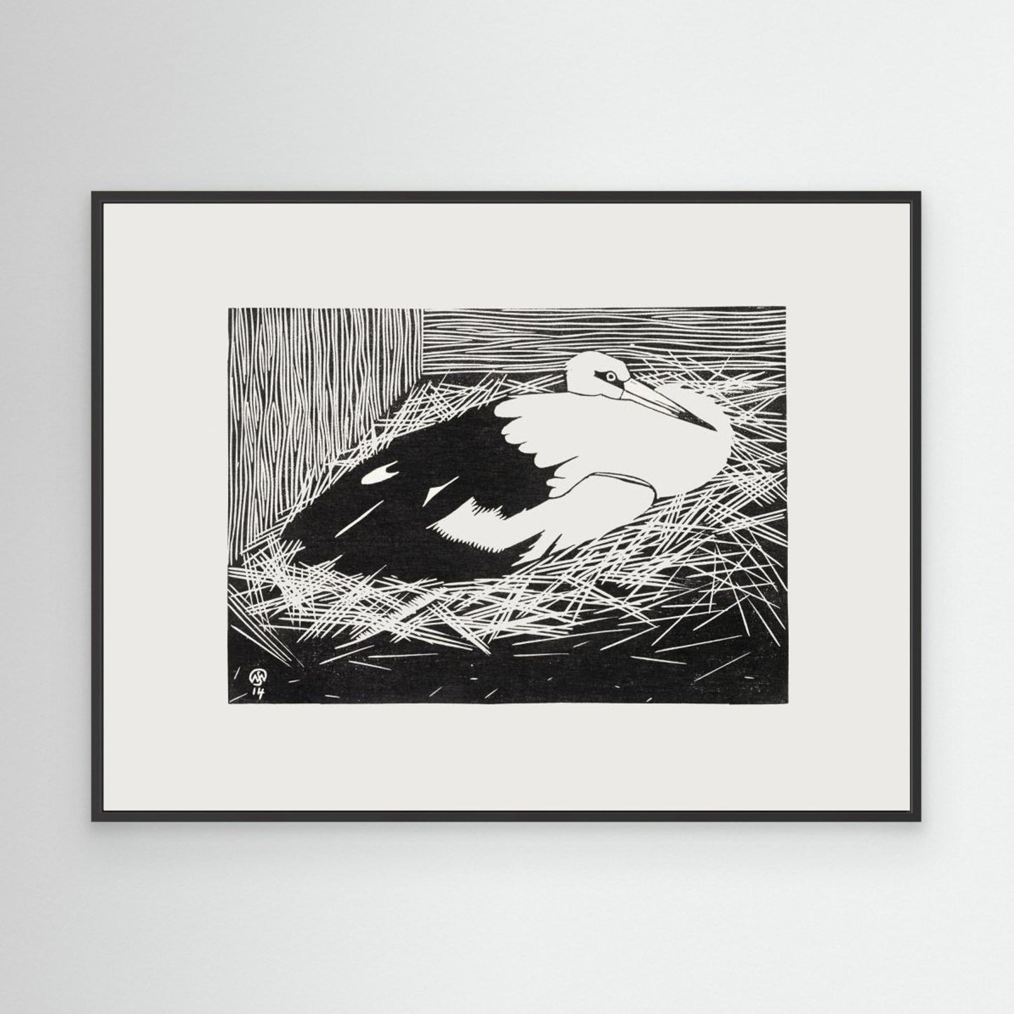 White Maguar Stork by Pictufy