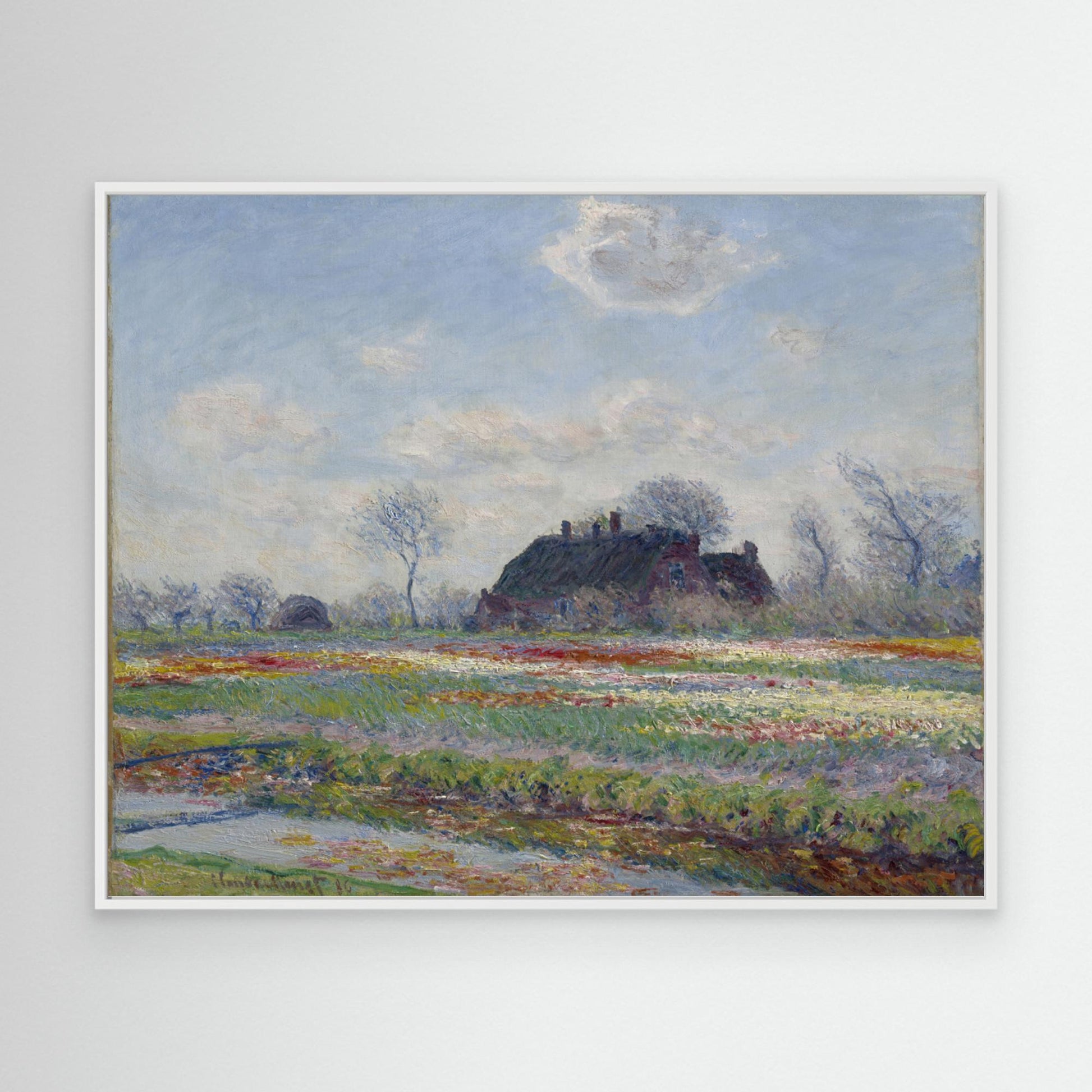 Claude Monet's Tulip Fields At Sassenheim, (1886) by Pictufy
