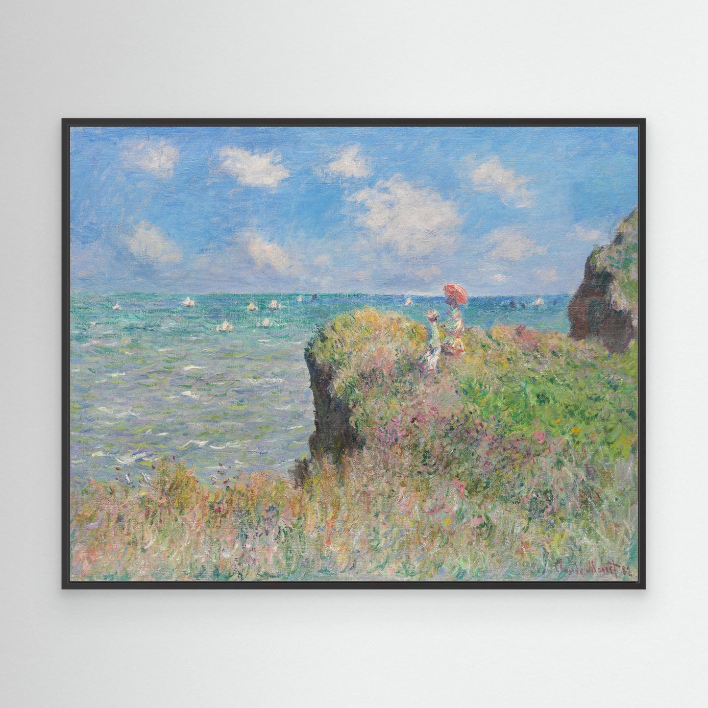 Cliff Walk At Pourville (1882) By Claude Monet. by Pictufy