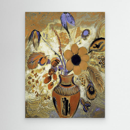 Etruscan Vase With Flowers by Pictufy
