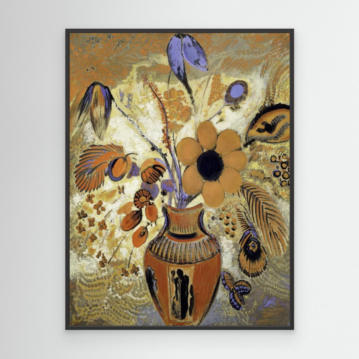 Etruscan Vase With Flowers by Pictufy