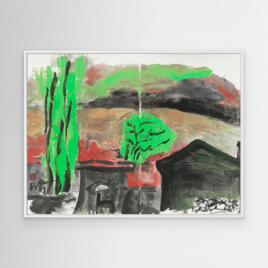 Neon Grove at Dusk - Print on Canvas