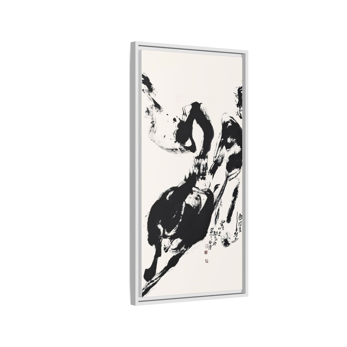 Abstract Framed Canvas Print – Multi-Color Art for Contemporary Spaces