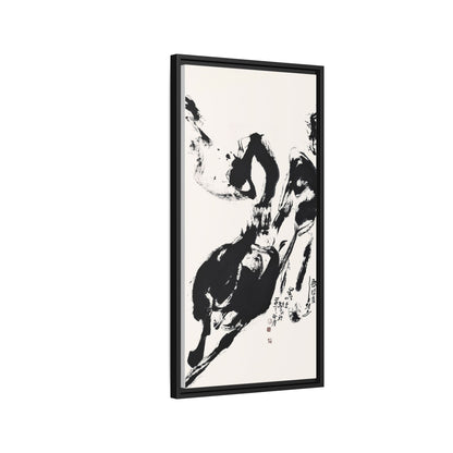 Abstract Framed Canvas Print – Multi-Color Art for Contemporary Spaces