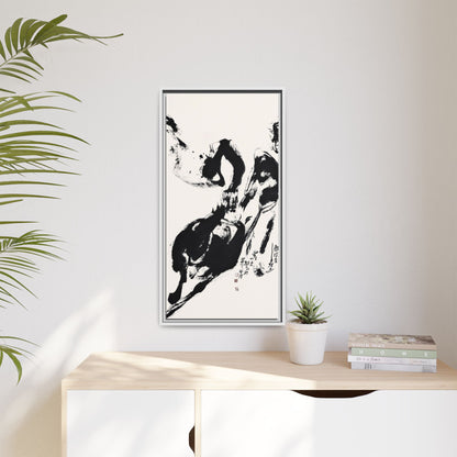 Abstract Framed Canvas Print – Multi-Color Art for Contemporary Spaces