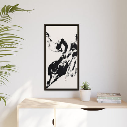 Abstract Framed Canvas Print – Multi-Color Art for Contemporary Spaces