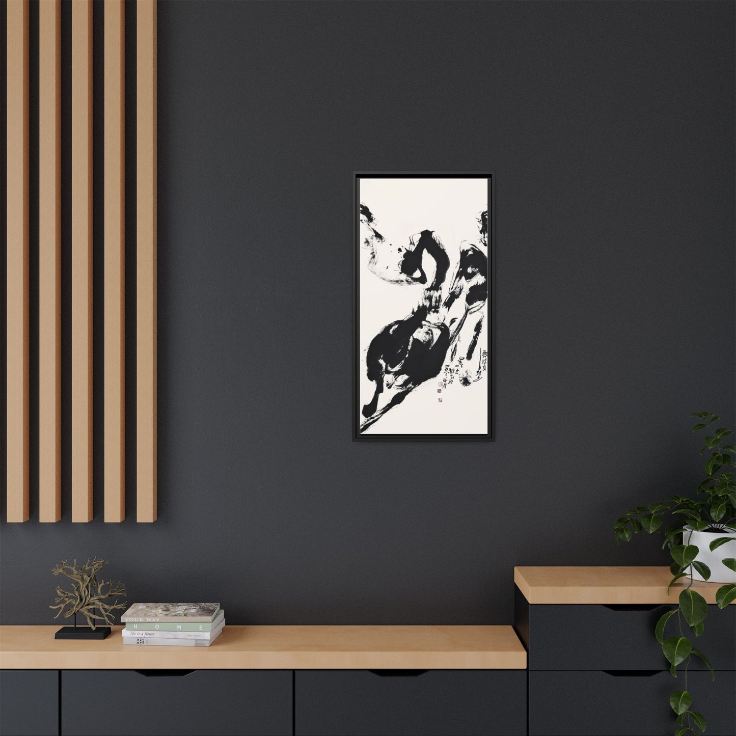 Abstract Framed Canvas Print – Multi-Color Art for Contemporary Spaces