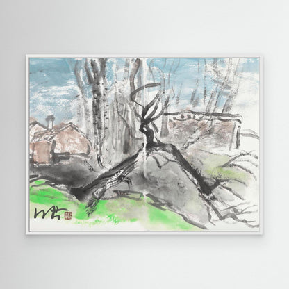 Winter Grove in Stillness - Canvas Print