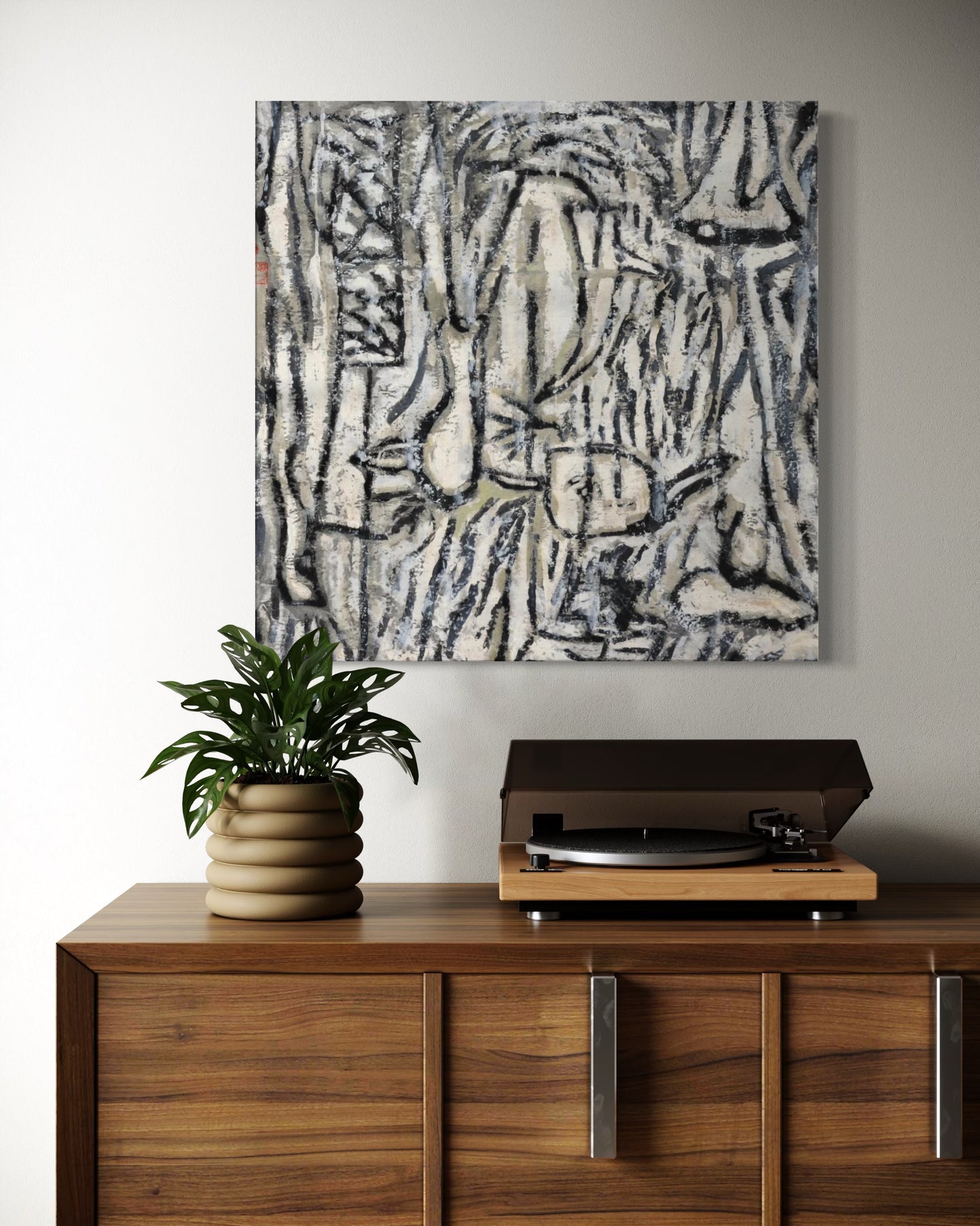 Monsoon Script - Canvas Print