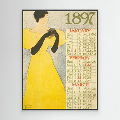 Calendar 1897 (1896) by Pictufy