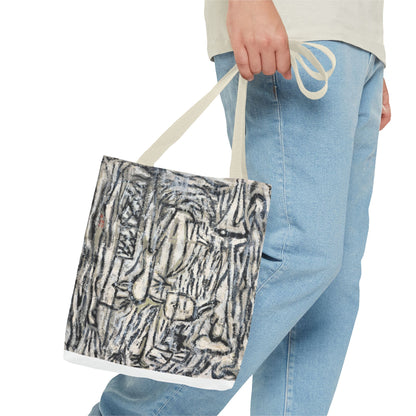 Artistic Abstract Tote Bag - Stylish Eco-Friendly Carryall