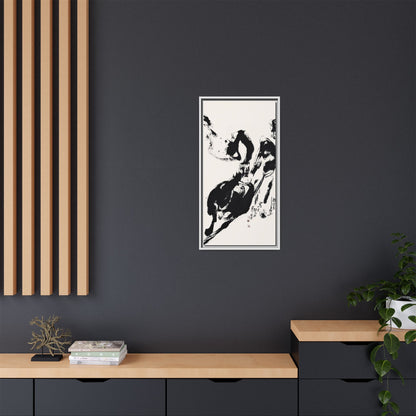 Abstract Framed Canvas Print – Multi-Color Art for Contemporary Spaces