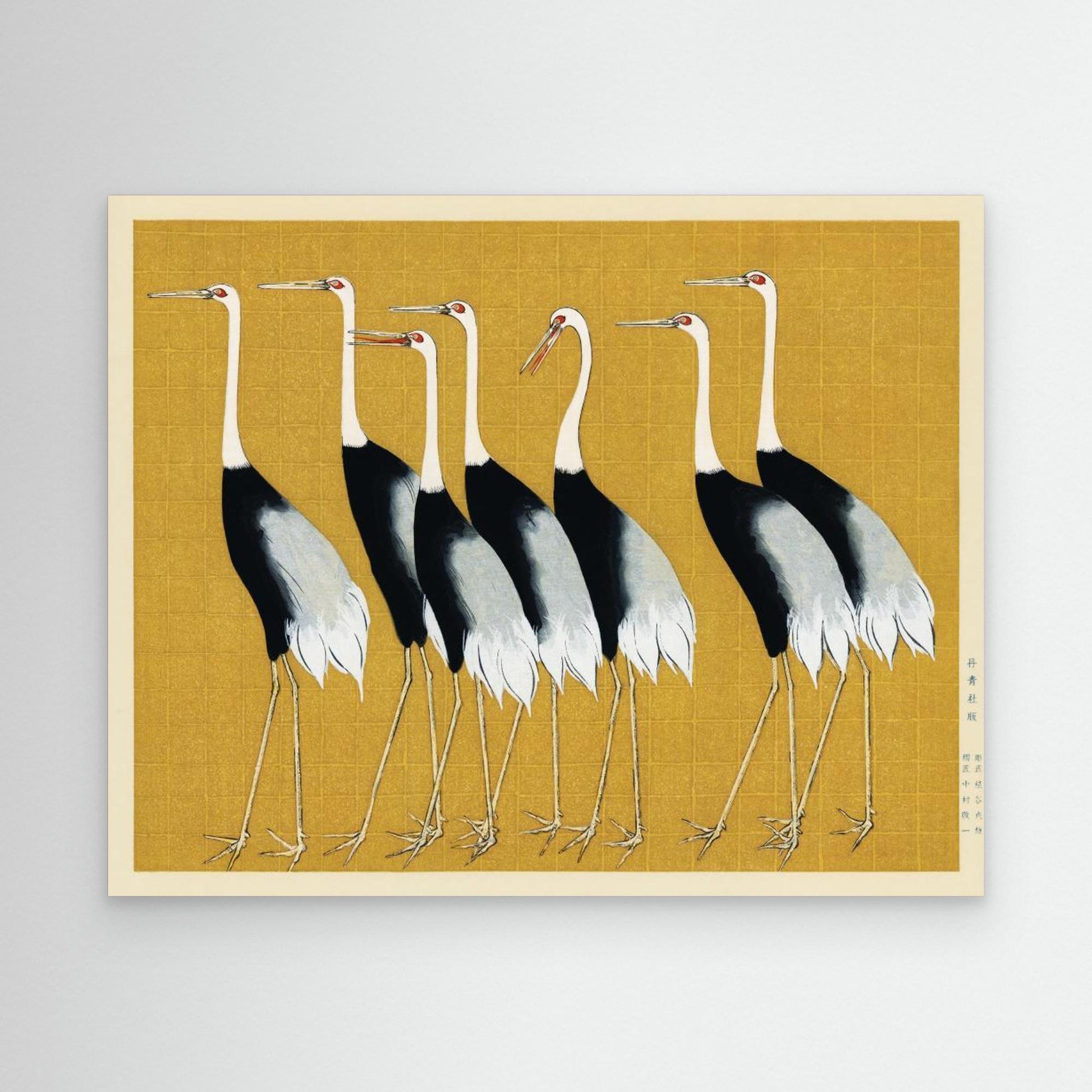 Japanese Red Crown Crane by Pictufy