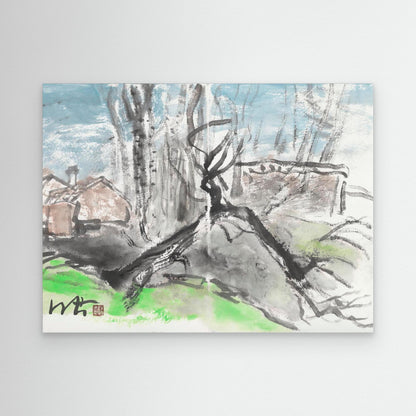 Winter Grove in Stillness - Canvas Print