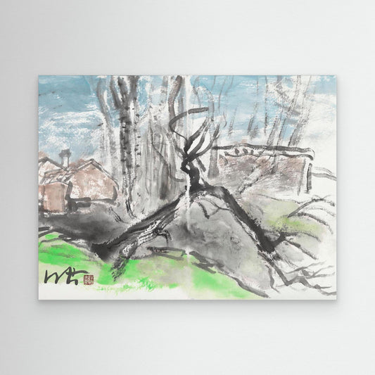 Winter Grove in Stillness - Canvas Print