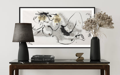 Reclining Muse-Canvas Print