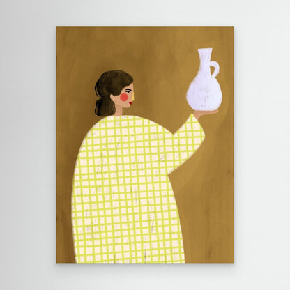 The Woman With Vase by Bea Müller