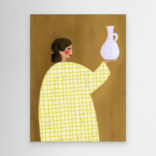 The Woman With Vase by Bea Müller
