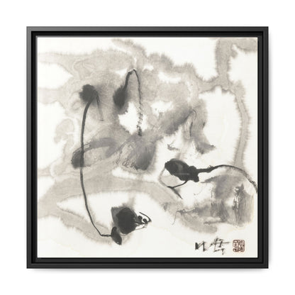 Framed Matte Canvas Art - Abstract Hotel Scenic Decor - Multi-Color Wall Art