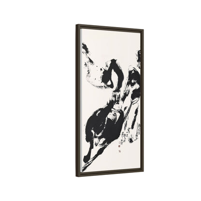 Abstract Framed Canvas Print – Multi-Color Art for Contemporary Spaces