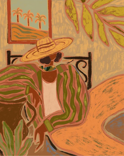 Lady in Stripe by Arty Guava