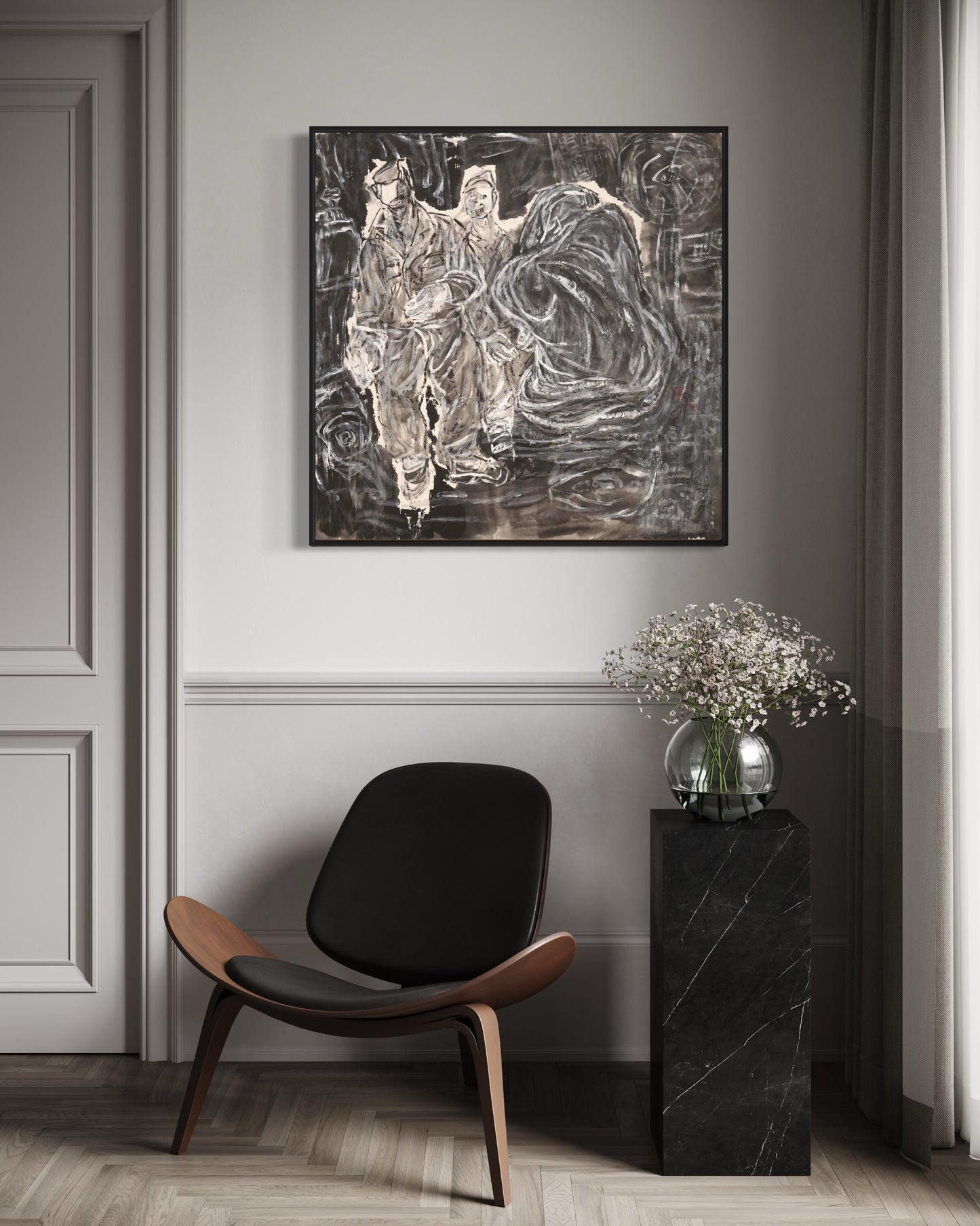 Echoes Beneath the Cloak – Canvas Print