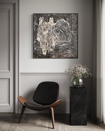 Echoes Beneath the Cloak – Canvas Print